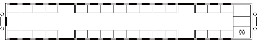 長條椅車廂位罝編組方式